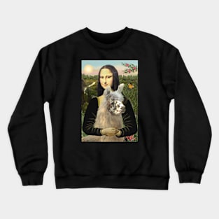 Mona Lisa and Her Llama Crewneck Sweatshirt